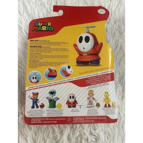 New Super Mario Shy Guy with Propeller Action Figure Toy - Picture 2 of 2